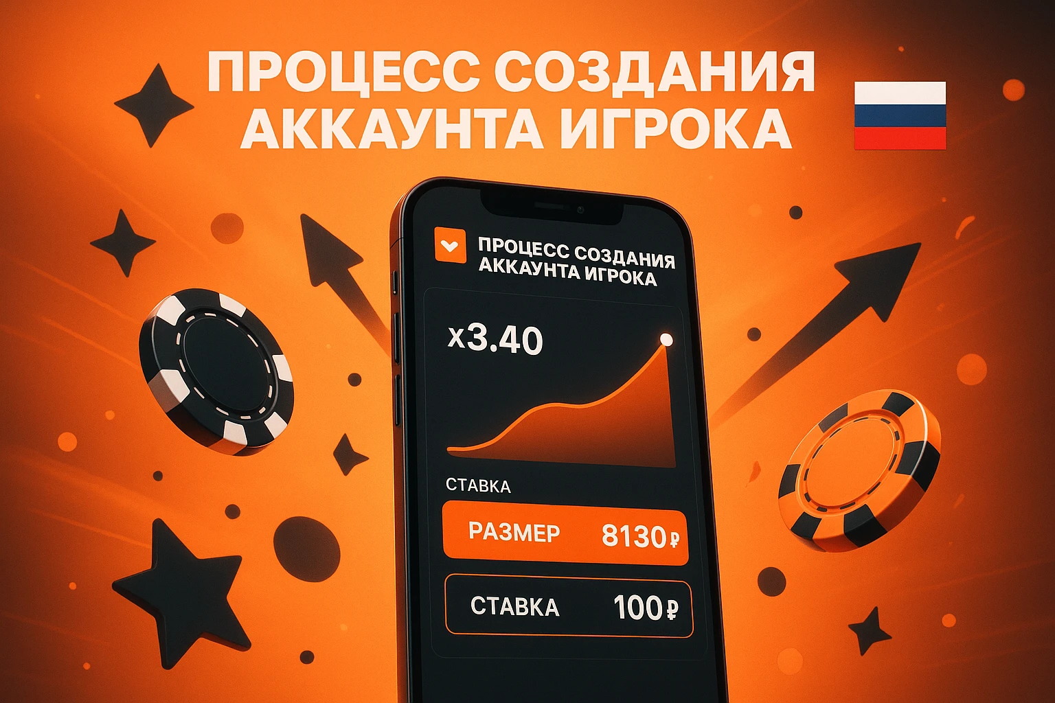 Процесс создания аккаунта игрока